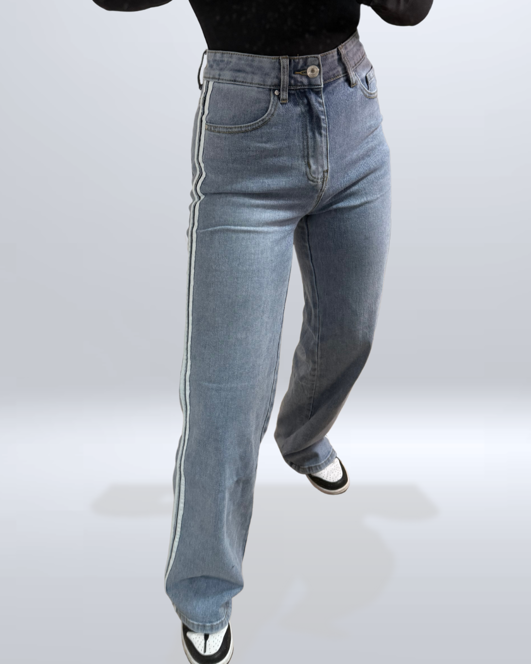 JEANS WHITE LINES