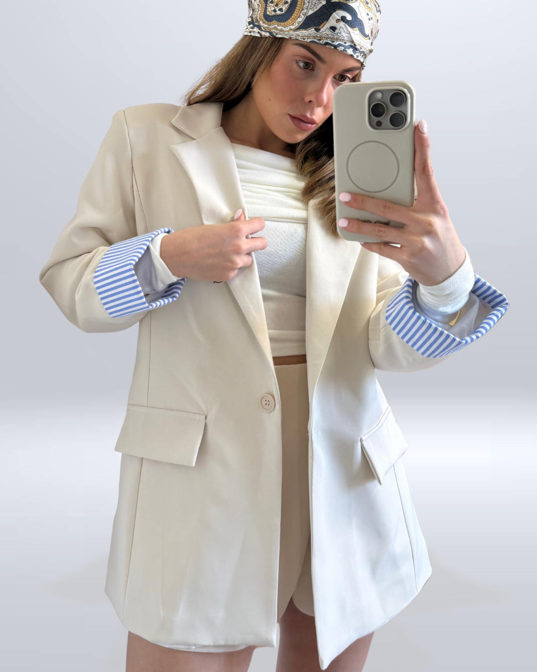 BLAZER PUÑO CAMI. BEIGE